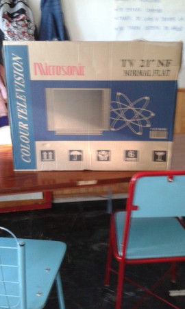 donacion de tv a el Club de niños Raton Juan