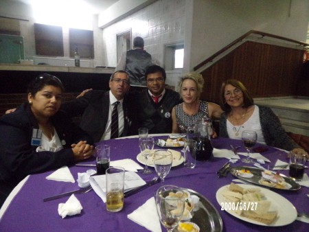 Almuerzo de despedida de una muy fructífera convención 